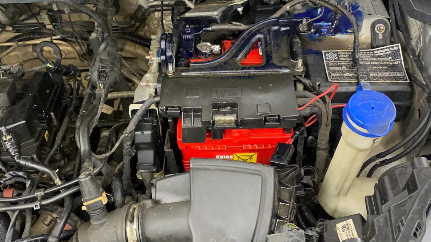 2018 Ford Ecosport TREND + 1.5L PETROL AT, CNG, Automatic, 60,393 km, Engine View - Left