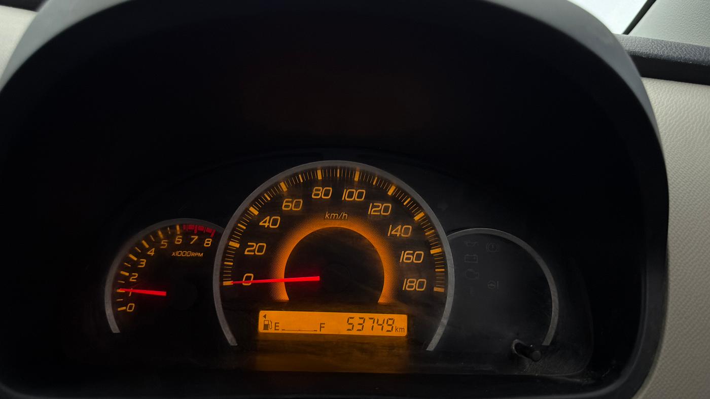2016 Maruti Wagon R 1.0 VXI, Petrol, Manual, 53,739 km, Odometer Image