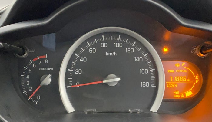 2016 Maruti Celerio VXI CNG, CNG, Manual, 71,885 km, Odometer Image