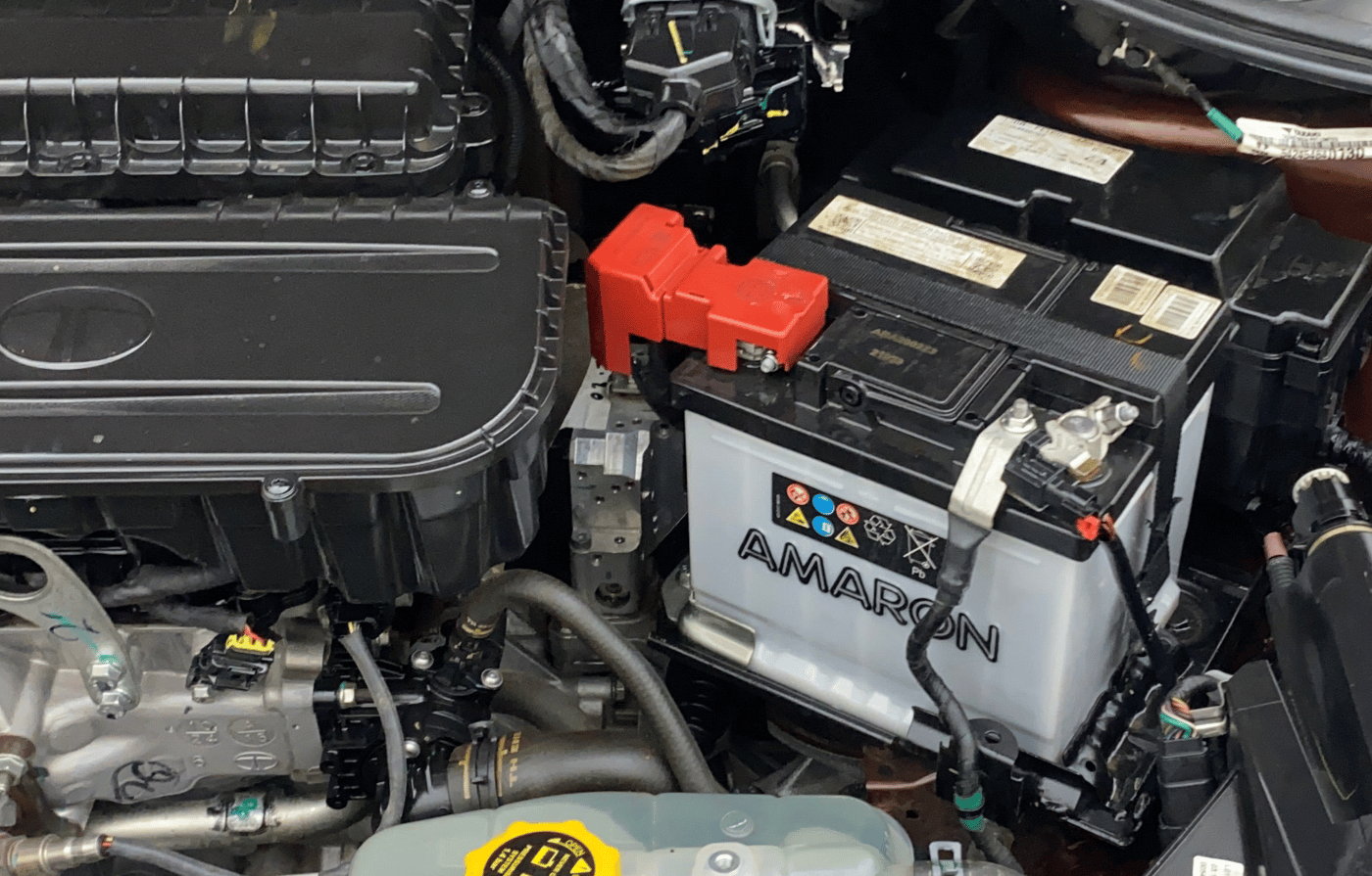 2025 Tata TIGOR XZA PLUS PETROL, Petrol, Automatic, 3,532 km, Engine View - Left