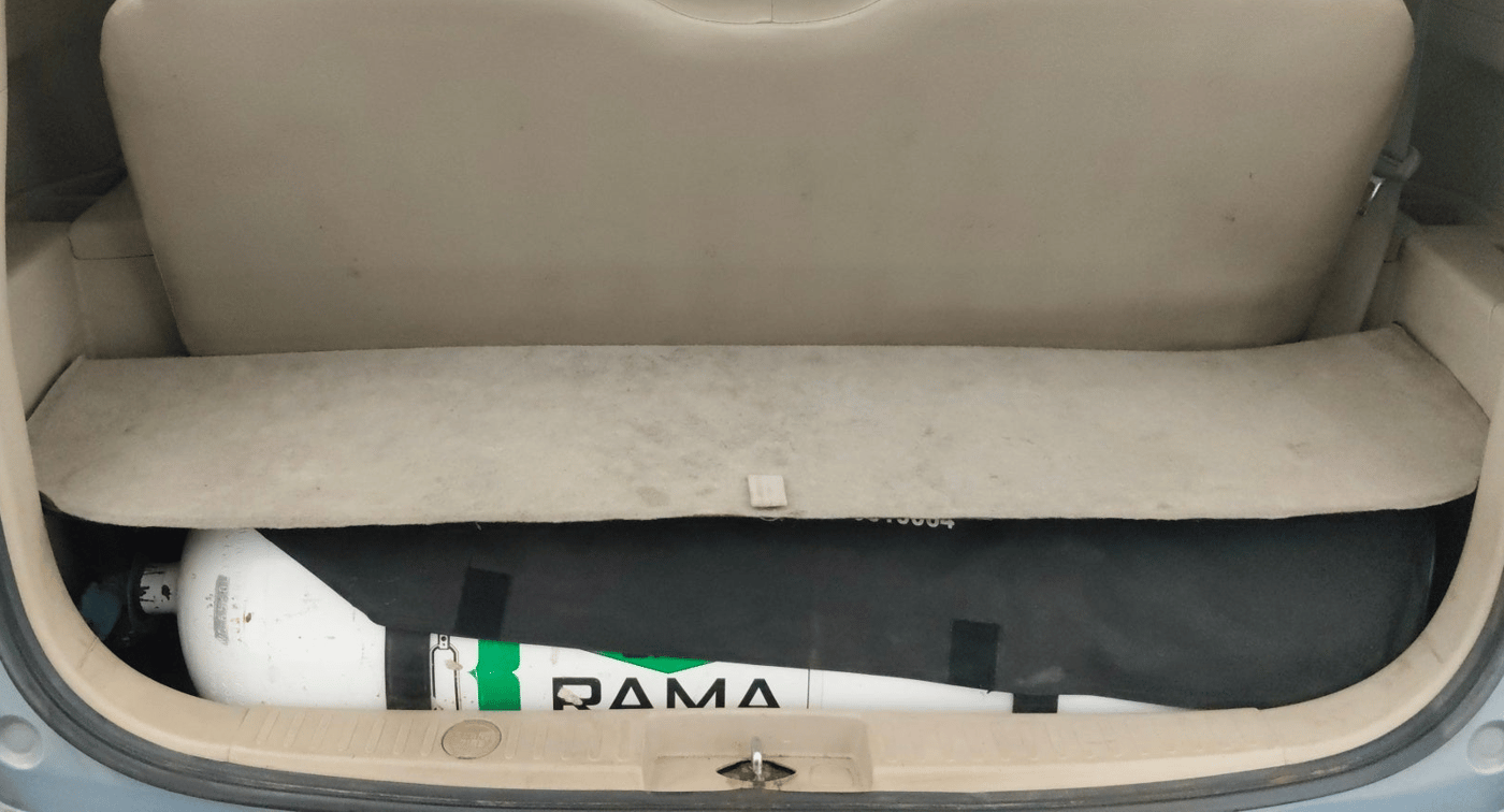 2014 Maruti Ertiga ZXI, CNG, Manual, 47,925 km, Boot Inside