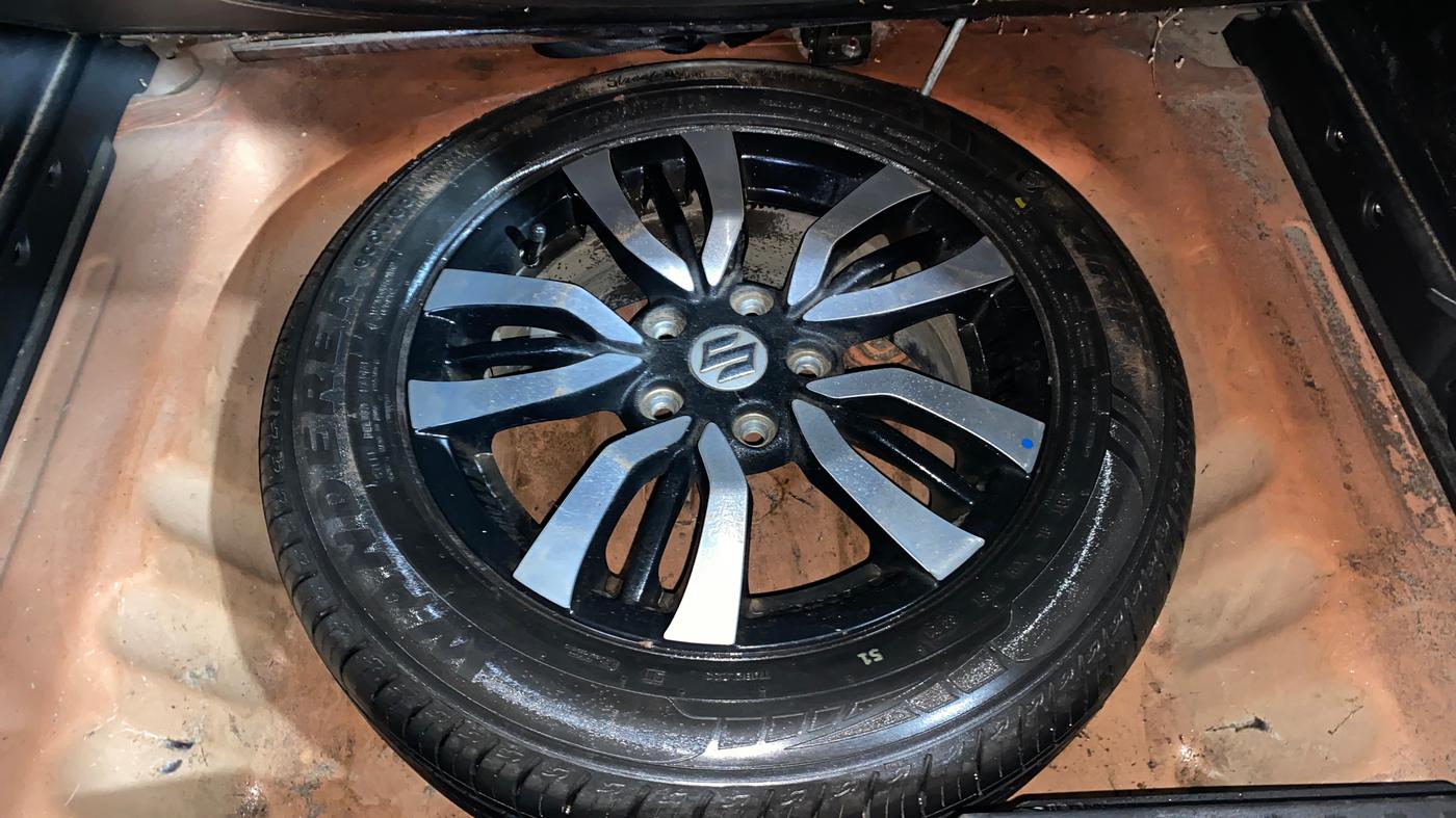 2020 Maruti Vitara Brezza VXI AT SHVS, Petrol, Automatic, 75,835 km, Spare Tyre