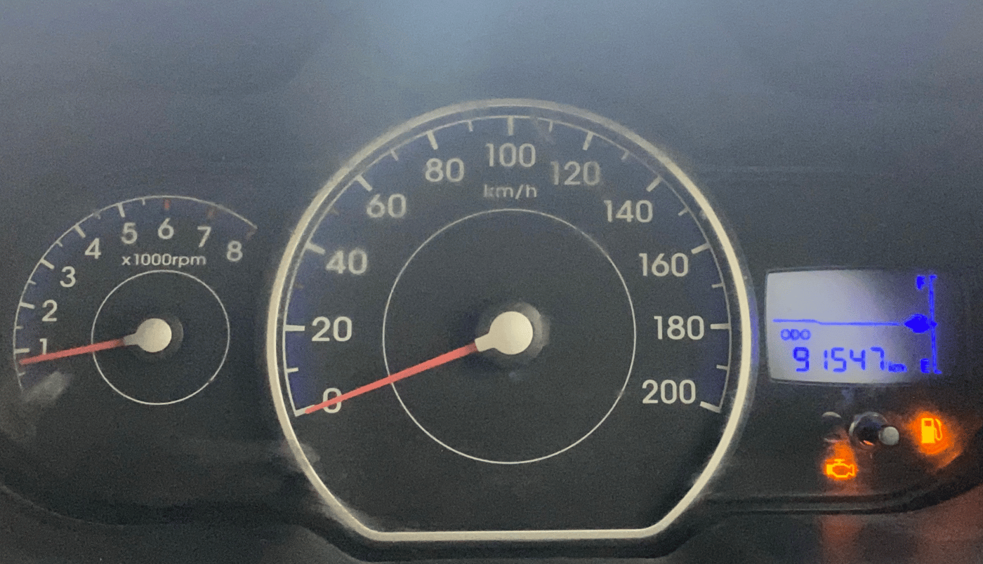2014 Hyundai i10 MAGNA 1.1, CNG, Manual, 91,671 km, Odometer Image