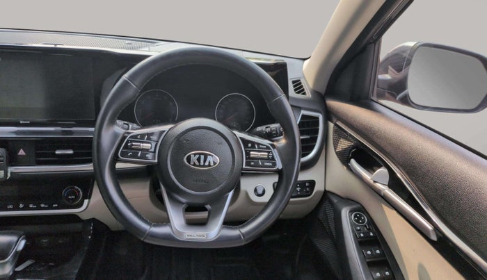 2020 KIA SELTOS HTX IVT 1.5 PETROL, Petrol, Automatic, 47,476 km, Steering Wheel Close Up