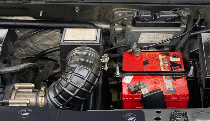 2017 Mahindra Kuv100 K4 6 STR, Petrol, Manual, 23,446 km, Engine View - Left