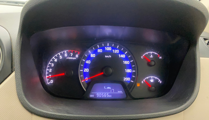 2015 Hyundai Xcent S (O) 1.2, Petrol, Manual, 90,590 km, Odometer Image