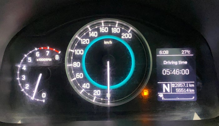 2017 Maruti IGNIS DELTA 1.2 AMT, Petrol, Automatic, 55,514 km, Odometer Image