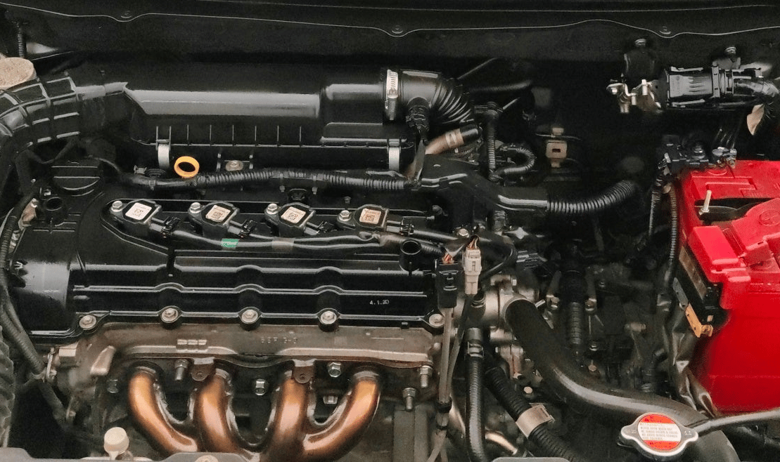 2020 Toyota Glanza V CVT, Petrol, Automatic, 70,863 km, Engine View