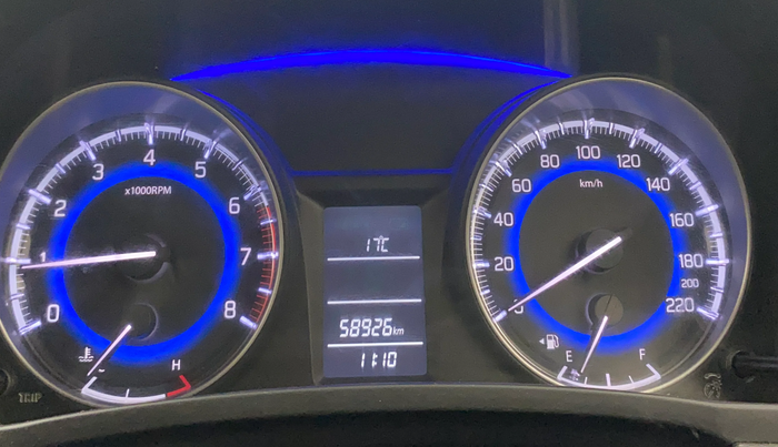 2019 Maruti Baleno DELTA PETROL 1.2, Petrol, Manual, 58,917 km, Odometer Image