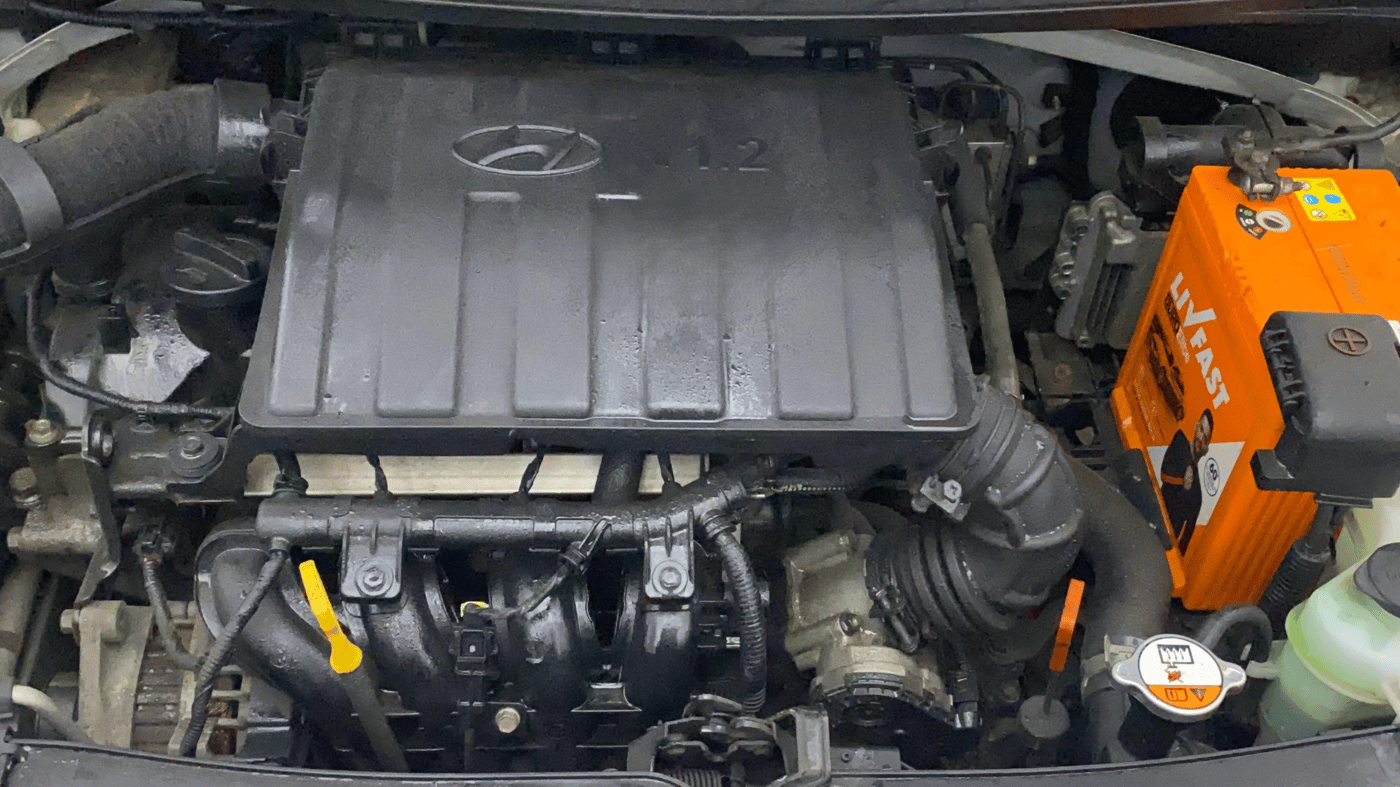 2014 Hyundai Xcent SX AT 1.2 (O), Petrol, Automatic, 10,886 km, Engine View