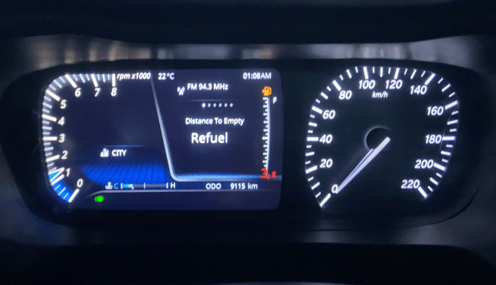 2025 Tata ALTROZ XZ PLUS PETROL, Petrol, Manual, 9,170 km, Odometer Image