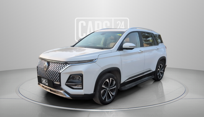 2023 MG HECTOR PLUS SHARP PRO 1.5 PETROL TURBO CVT 6 STR, Petrol, Automatic, 21,069 km, Left Front Diagonal