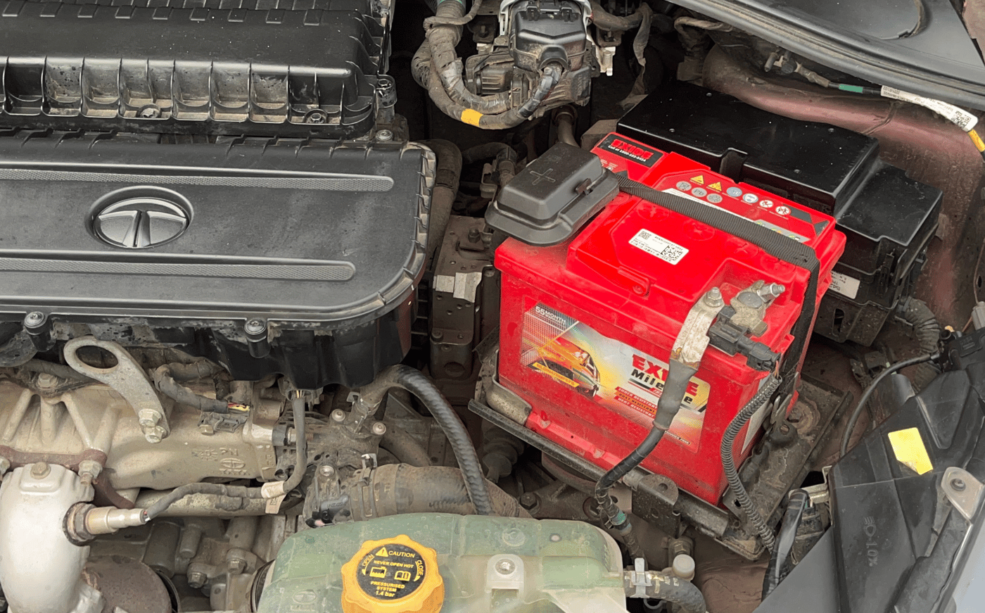 2021 Tata TIGOR XZA PLUS PETROL, Petrol, Automatic, 48,210 km, Engine View - Left