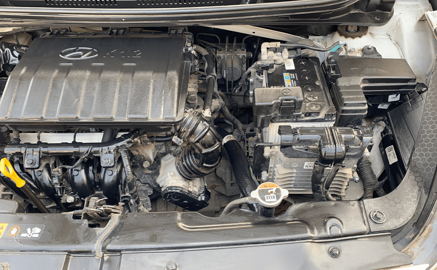2022 Hyundai GRAND I10 NIOS ASTA AMT 1.2 KAPPA VTVT, Petrol, Automatic, 6,988 km, Engine View - Left