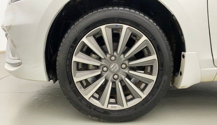 2021 Maruti Ciaz ALPHA 1.5 SHVS PETROL, Petrol, Manual, 16,877 km, Left Front Wheel