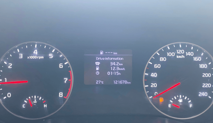 2019 KIA SELTOS HTK 1.5 PETROL, Petrol, Manual, 1,21,993 km, Odometer Image