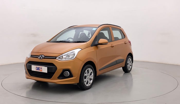 2015 Hyundai Grand i10 SPORTZ 1.2 KAPPA VTVT, Petrol, Manual, 49,376 km, Left Front Diagonal