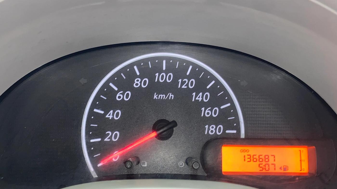 2013 Nissan Micra Active XL, Petrol, Manual, 1,36,741 km, Odometer Image