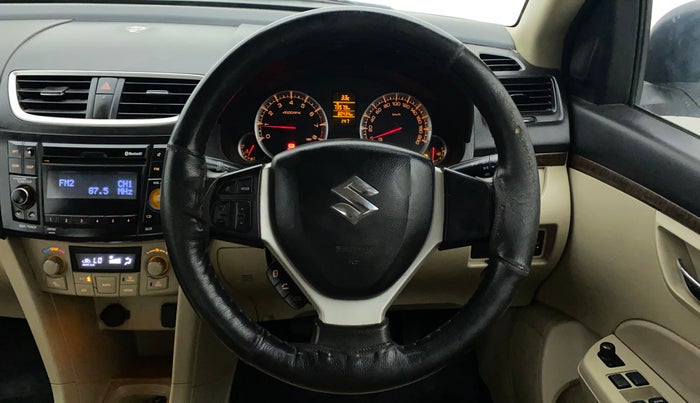 2015 Maruti Swift Dzire ZXI, Petrol, Manual, 80,434 km, Steering Wheel Close Up