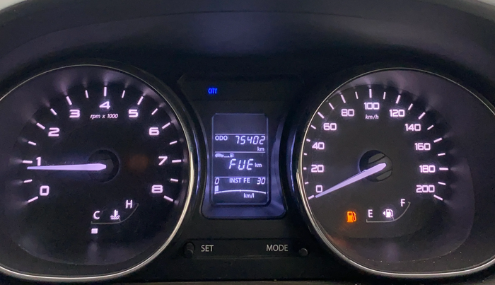 2018 Tata Tiago XZ PETROL, Petrol, Manual, 75,356 km, Odometer Image