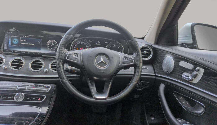 2017 Mercedes Benz E Class E 350D, Diesel, Automatic, 1,13,007 km, Steering Wheel Close Up