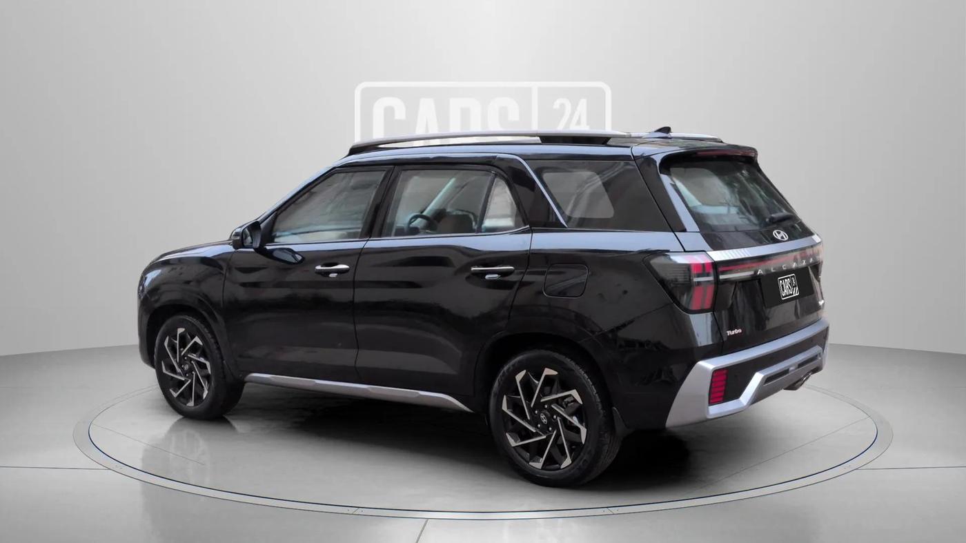 2024 Hyundai ALCAZAR Signature 7 STR 1.5 Turbo GDi Petrol DCT, Petrol, Automatic, 4,227 km, Left Back Diagonal