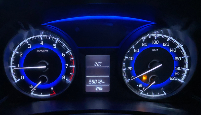 2017 Maruti Baleno DELTA PETROL 1.2, Petrol, Manual, 55,054 km, Odometer Image