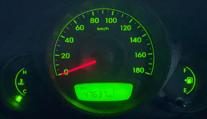 2017 Hyundai Eon ERA +, Petrol, Manual, 47,646 km, Odometer Image