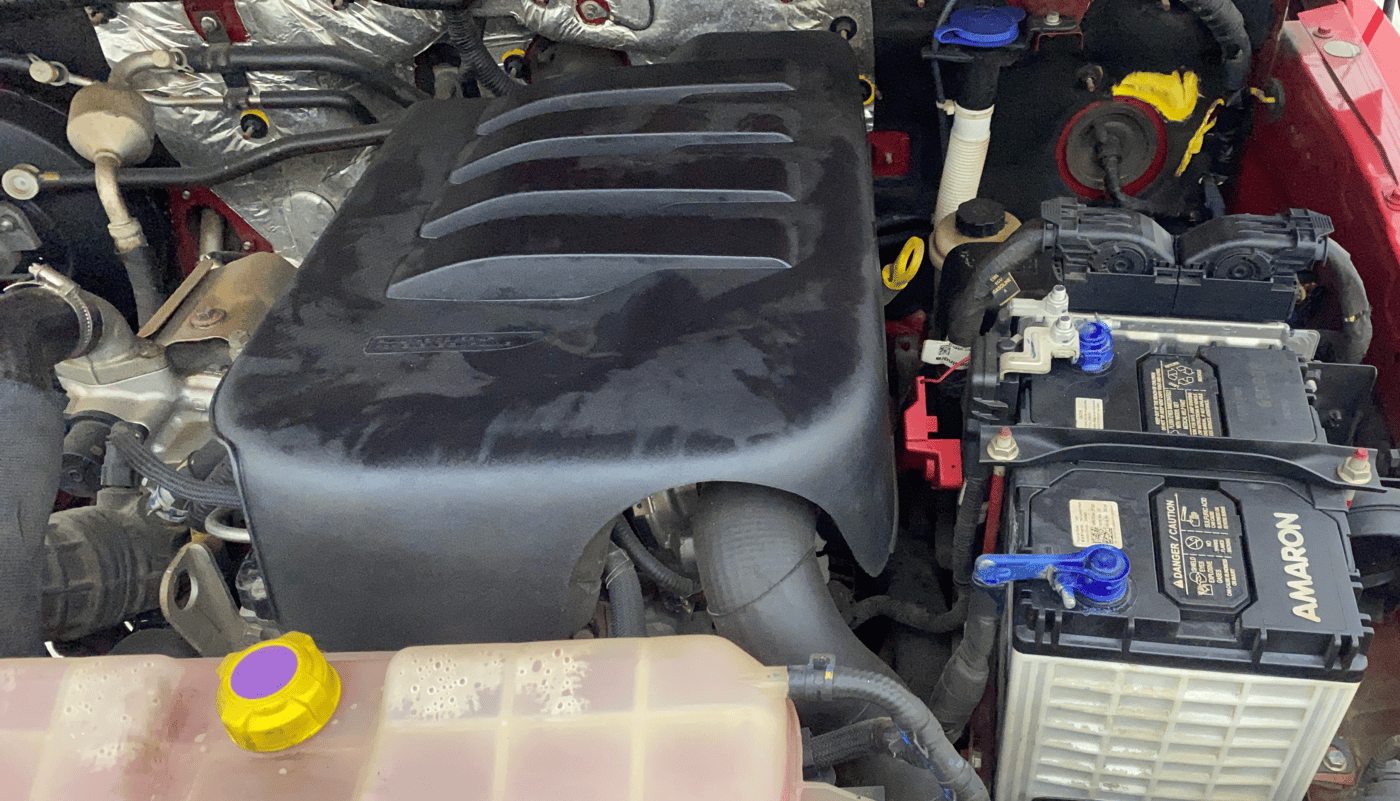 2021 Mahindra Thar LX  P 4WD AT CONVERTIBLE, Petrol, Automatic, 40,573 km, Engine View - Left