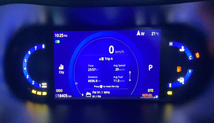 2024 Tata NEXON CREATIVE+ DCA 1.2 PETROL, Petrol, Automatic, 18,392 km, Odometer Image