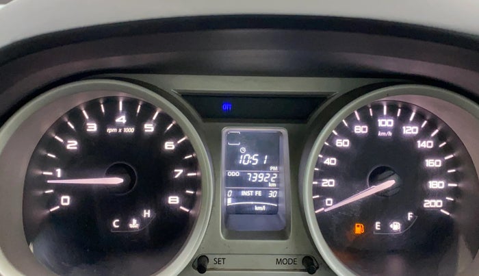2016 Tata Tiago XZ PETROL, Petrol, Manual, 73,887 km, Odometer Image
