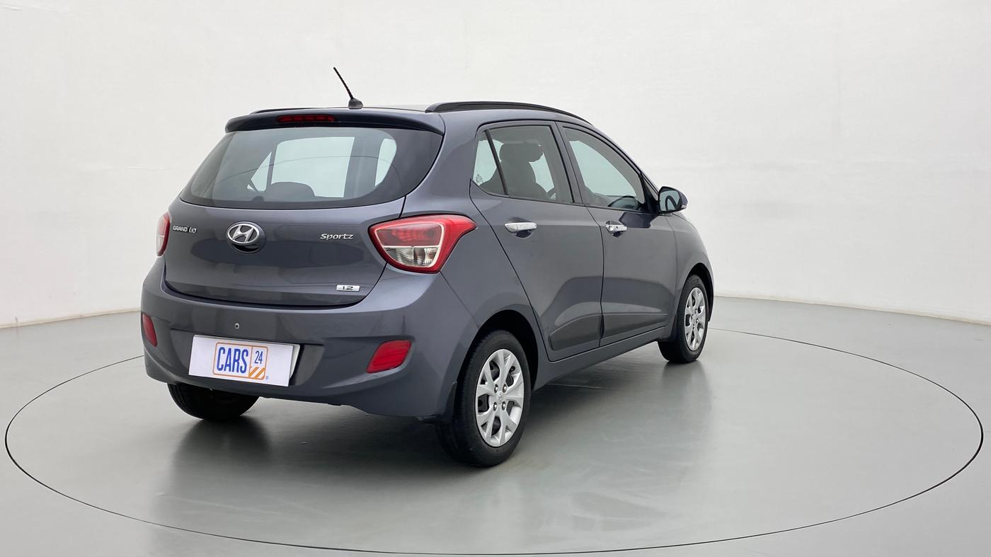 2014 Hyundai Grand i10 SPORTZ 1.2 KAPPA VTVT, Petrol, Manual, 56,412 km, Right Back Diagonal
