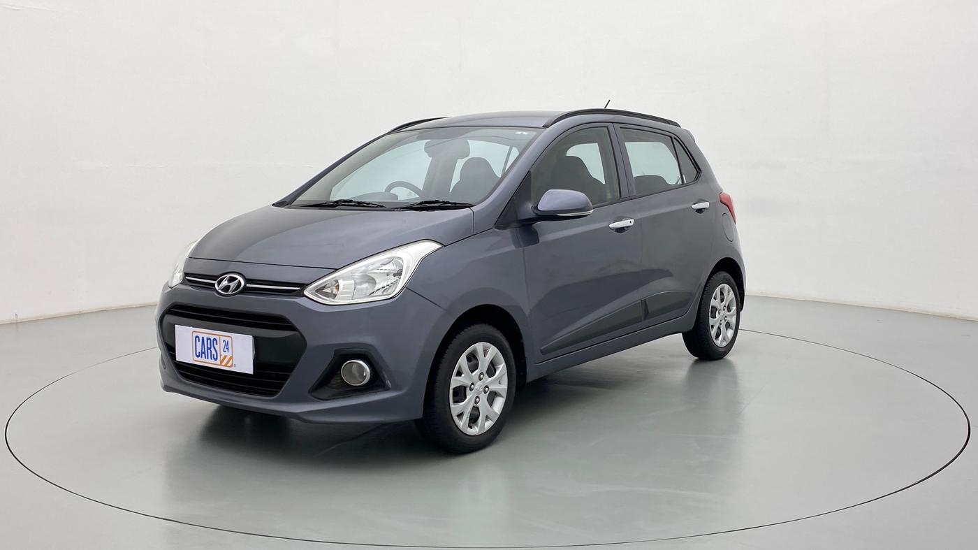 2014 Hyundai Grand i10 SPORTZ 1.2 KAPPA VTVT, Petrol, Manual, 56,412 km, Left Front Diagonal