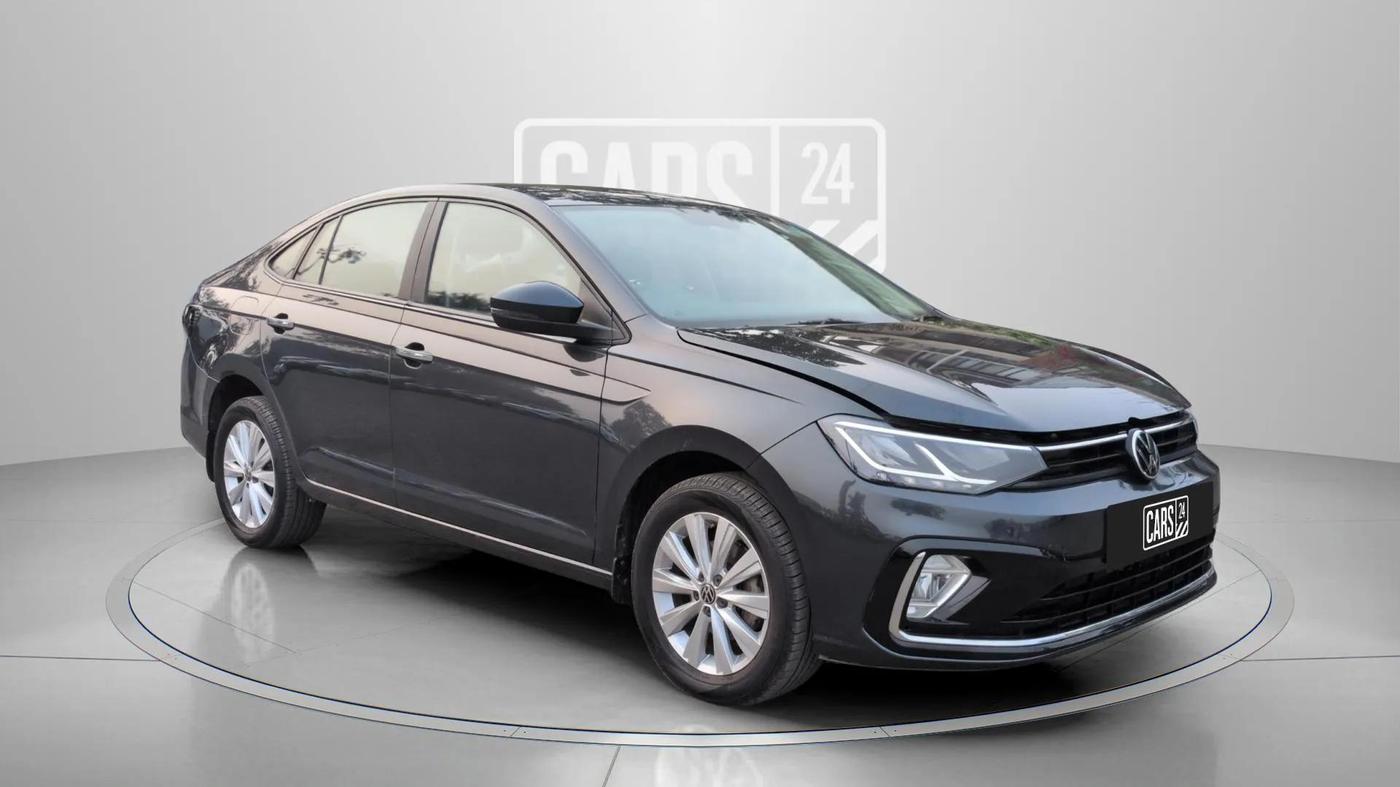 2023 Volkswagen VIRTUS HIGHLINE TSI 1.0 AT, Petrol, Automatic, 14,298 km, Right Front Diagonal
