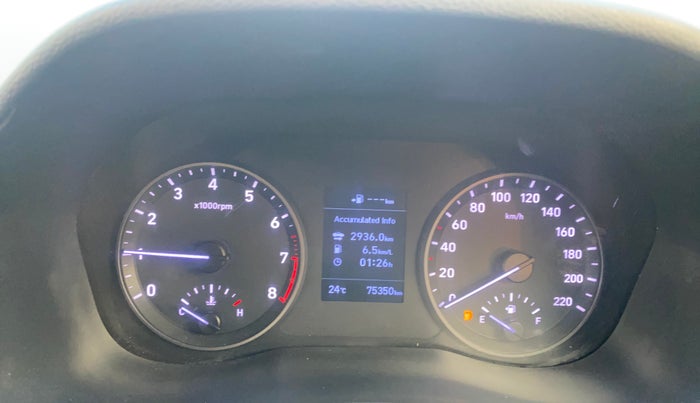 2018 Hyundai Verna 1.6 VTVT SX O, Petrol, Manual, 75,339 km, Odometer Image