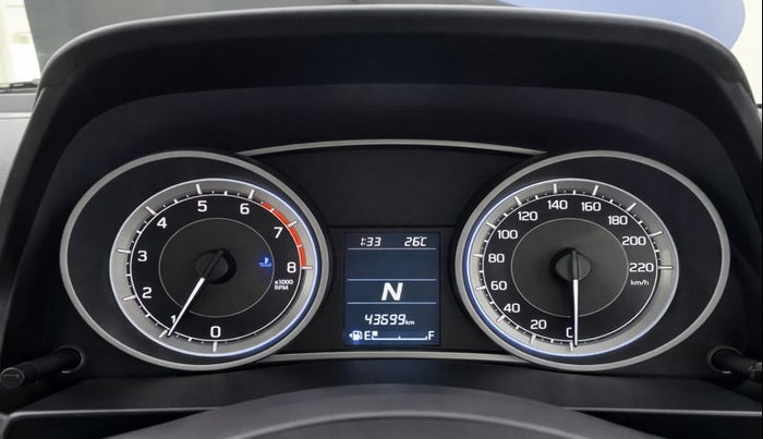 2020 Maruti Dzire ZXI PLUS AMT, Petrol, Automatic, 43,698 km, Odometer Image