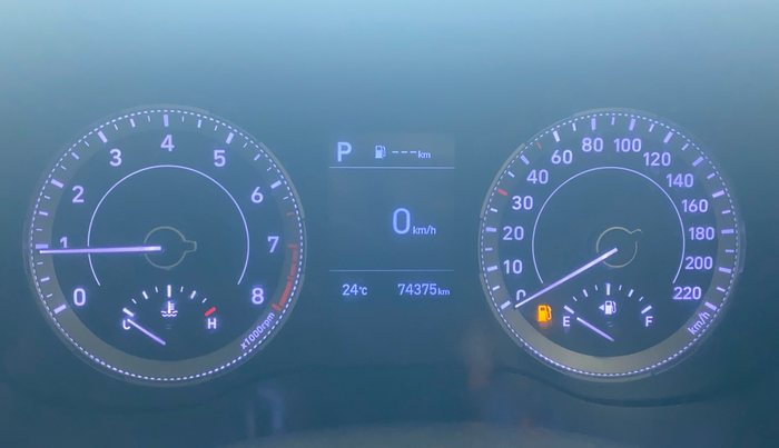 2019 Hyundai VENUE SX PLUS 1.0 TURBO DCT, Petrol, Automatic, 74,401 km, Odometer Image