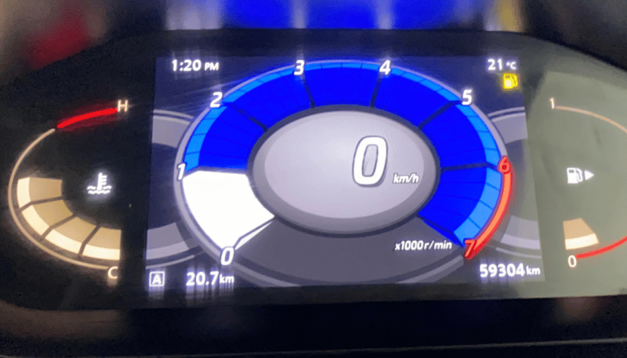 2022 Nissan MAGNITE XV PREMIUM DUAL TONE, Petrol, Manual, 59,286 km, Odometer Image
