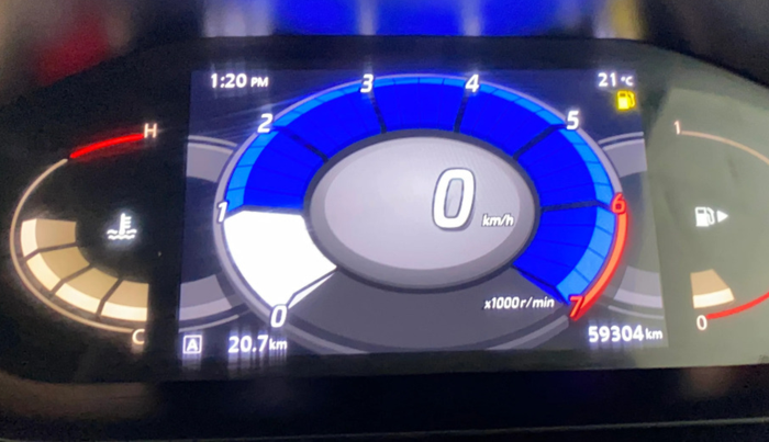 2022 Nissan MAGNITE XV PREMIUM DUAL TONE, Petrol, Manual, 59,286 km, Odometer Image