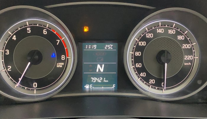 2018 Maruti Dzire ZXI PLUS AMT, Petrol, Automatic, 79,419 km, Odometer Image