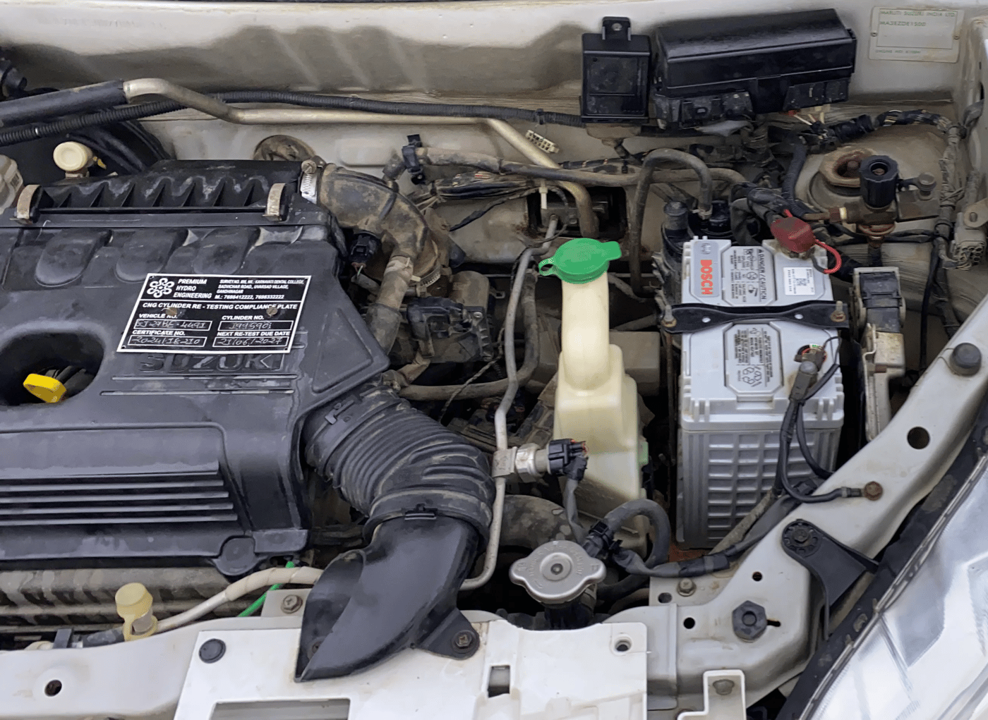 2016 Maruti Alto K10 VXI AMT, CNG, Automatic, 80,754 km, Engine View - Left