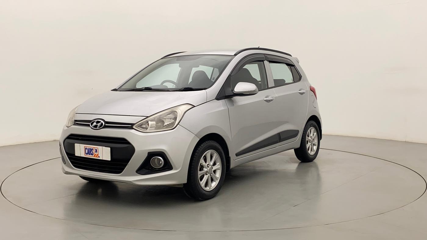2014 Hyundai Grand i10 ASTA 1.2 KAPPA VTVT, Petrol, Manual, 1,24,531 km, Left Front Diagonal