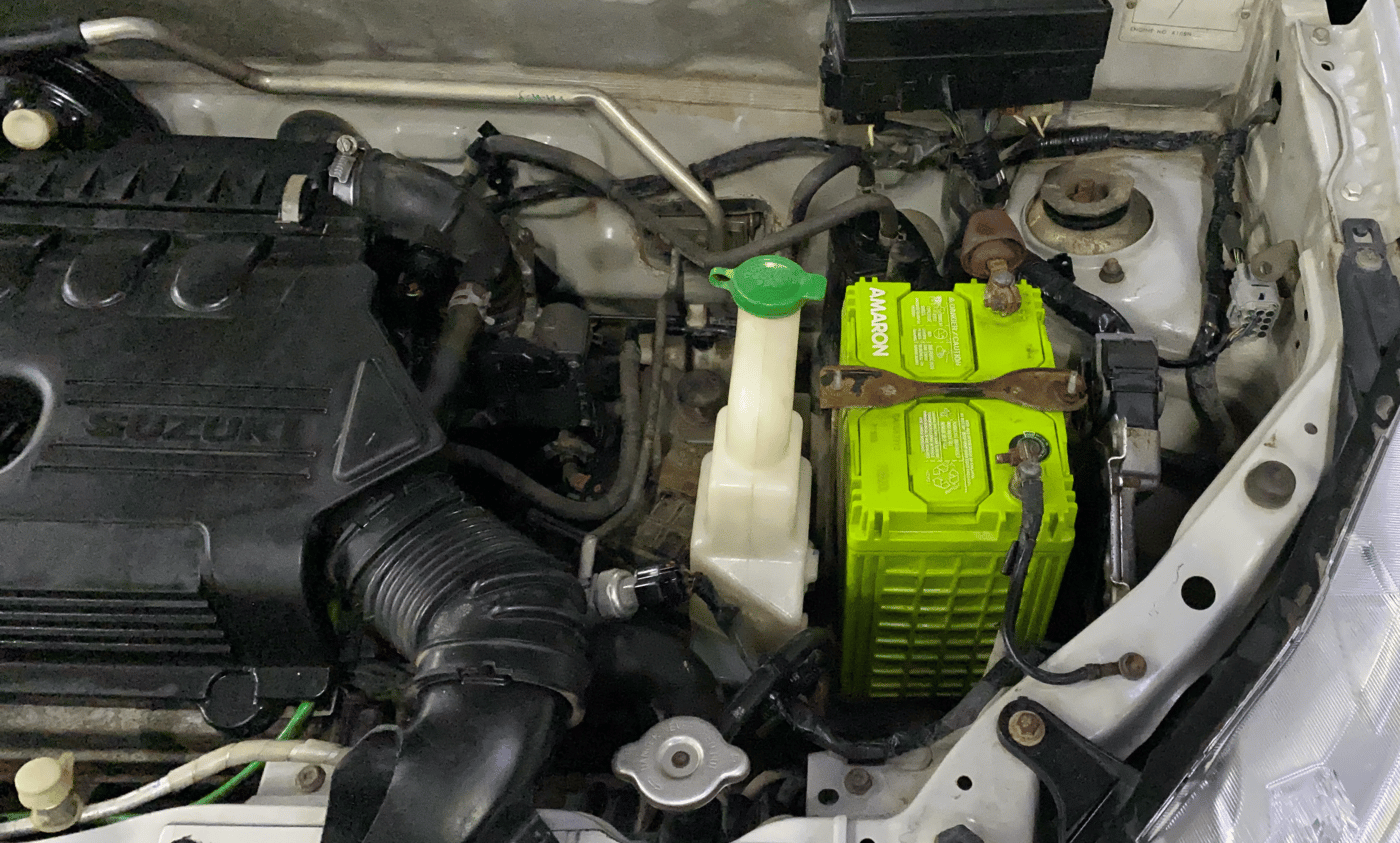 2017 Maruti Alto K10 VXI (O) AMT, Petrol, Automatic, 35,252 km, Engine View - Left