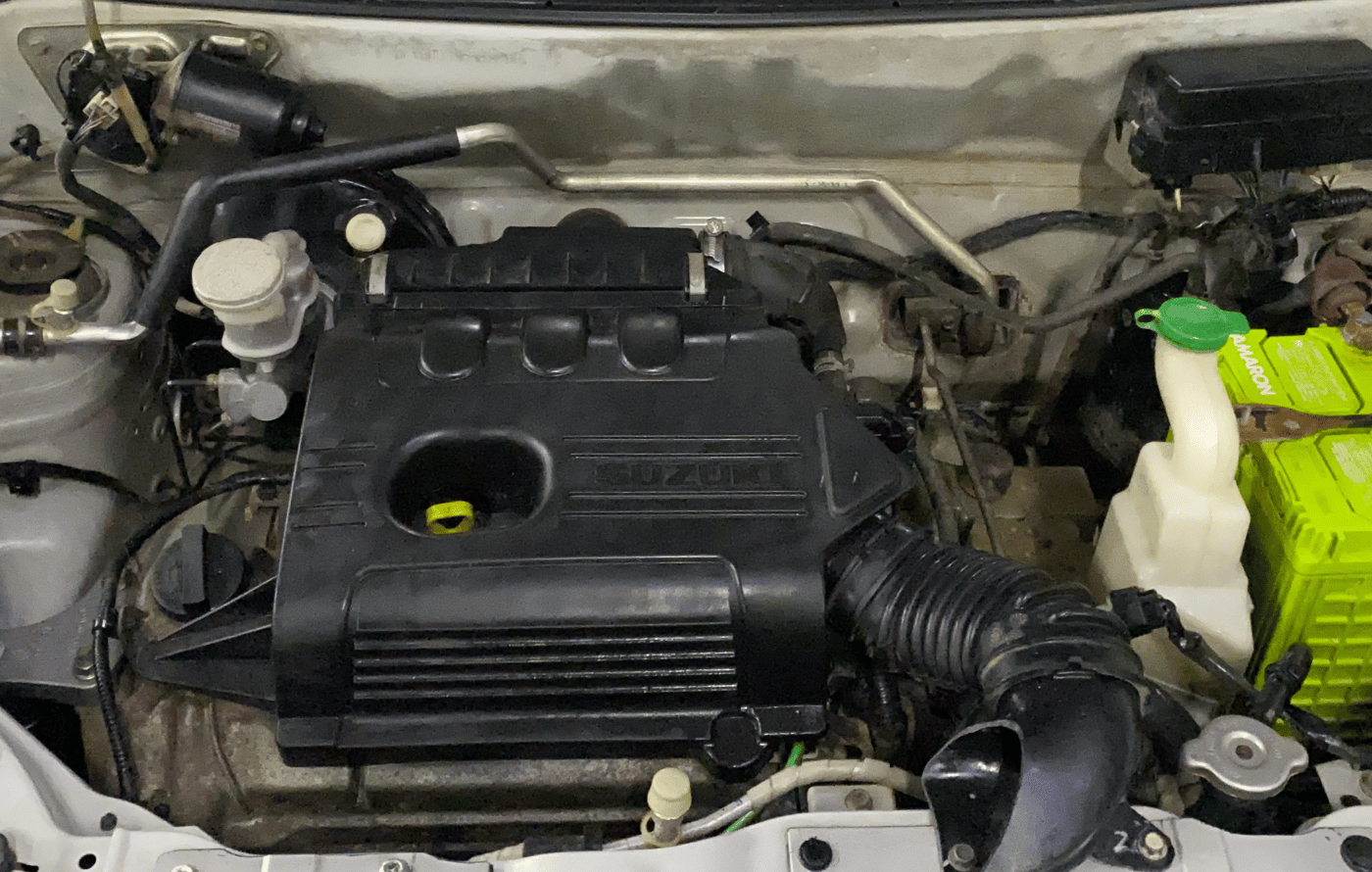 2017 Maruti Alto K10 VXI (O) AMT, Petrol, Automatic, 35,252 km, Engine View