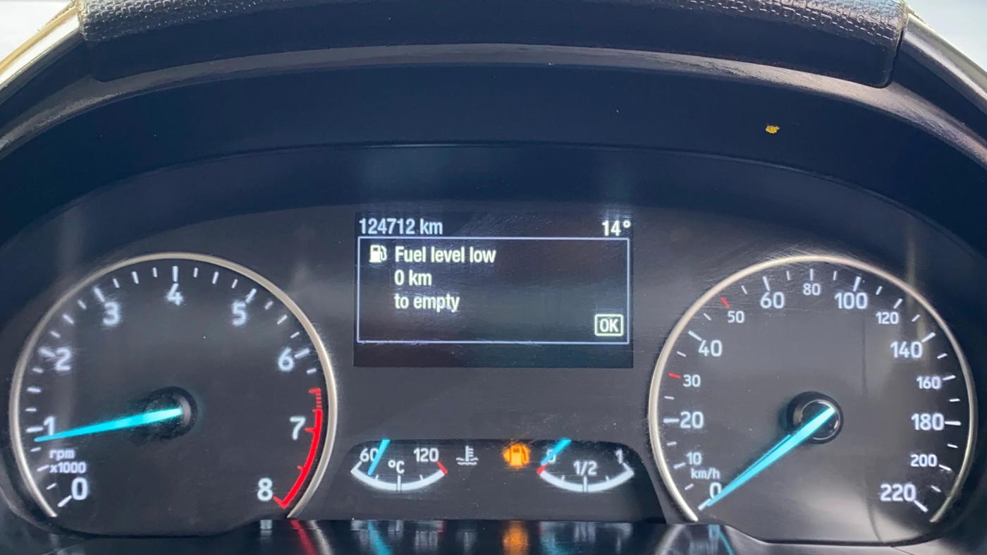 2019 Ford Ecosport TITANIUM + 1.5L PETROL, CNG, Manual, 1,24,712 km, Odometer Image