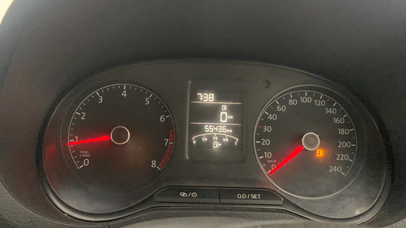 2016 Volkswagen Ameo HIGHLINE1.2L, Petrol, Manual, 55,248 km, Odometer Image