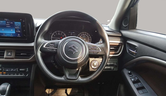 2022 Maruti BREZZA ZXI AT SMART HYBRID, Petrol, Automatic, 13,459 km, Steering Wheel Close Up