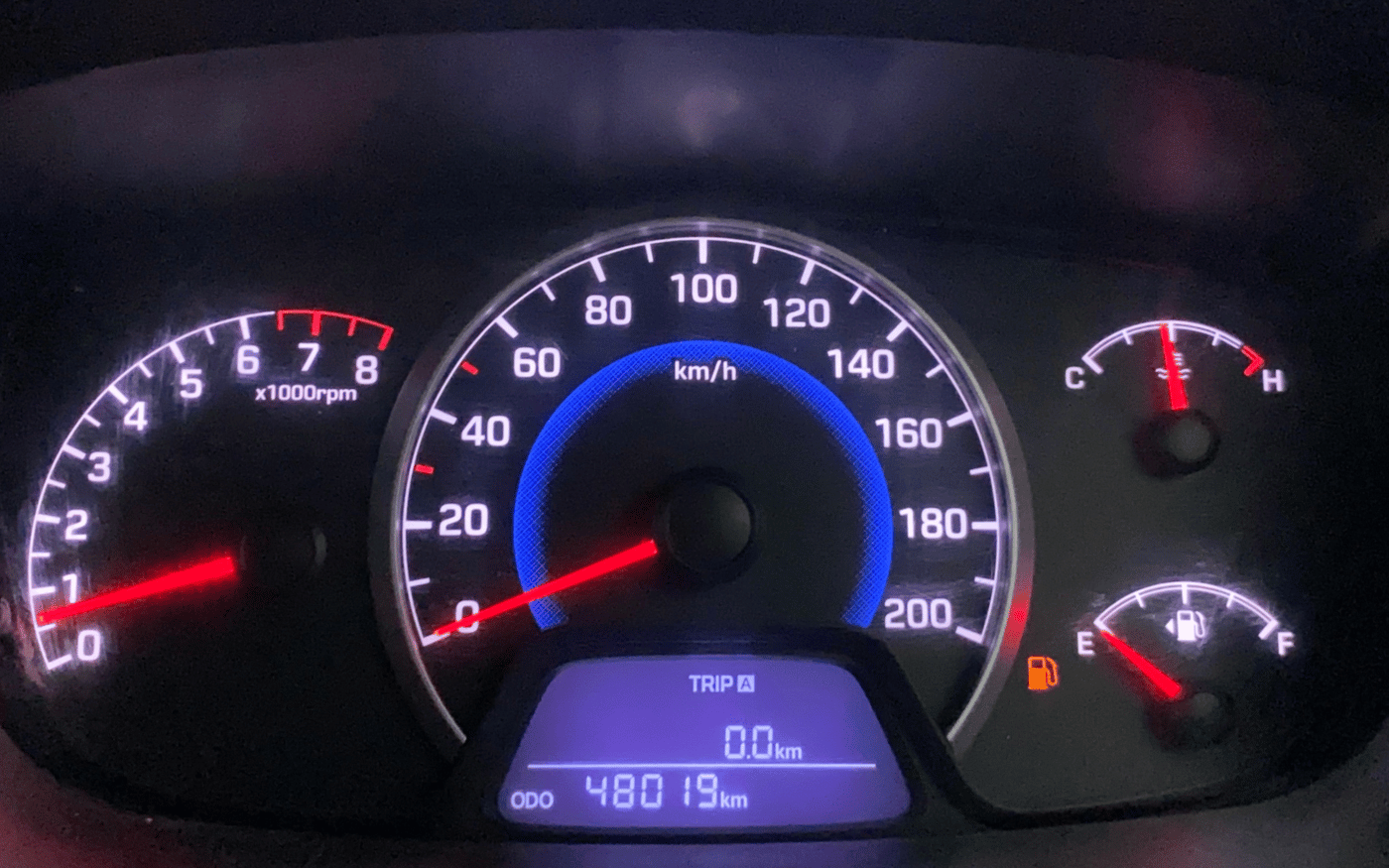 2015 Hyundai Grand i10 MAGNA 1.2 KAPPA VTVT, Petrol, Manual, 47,817 km, Odometer Image