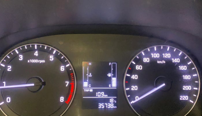 2018 Hyundai Creta SX PLUS 1.6 PETROL, Petrol, Manual, 35,728 km, Odometer Image