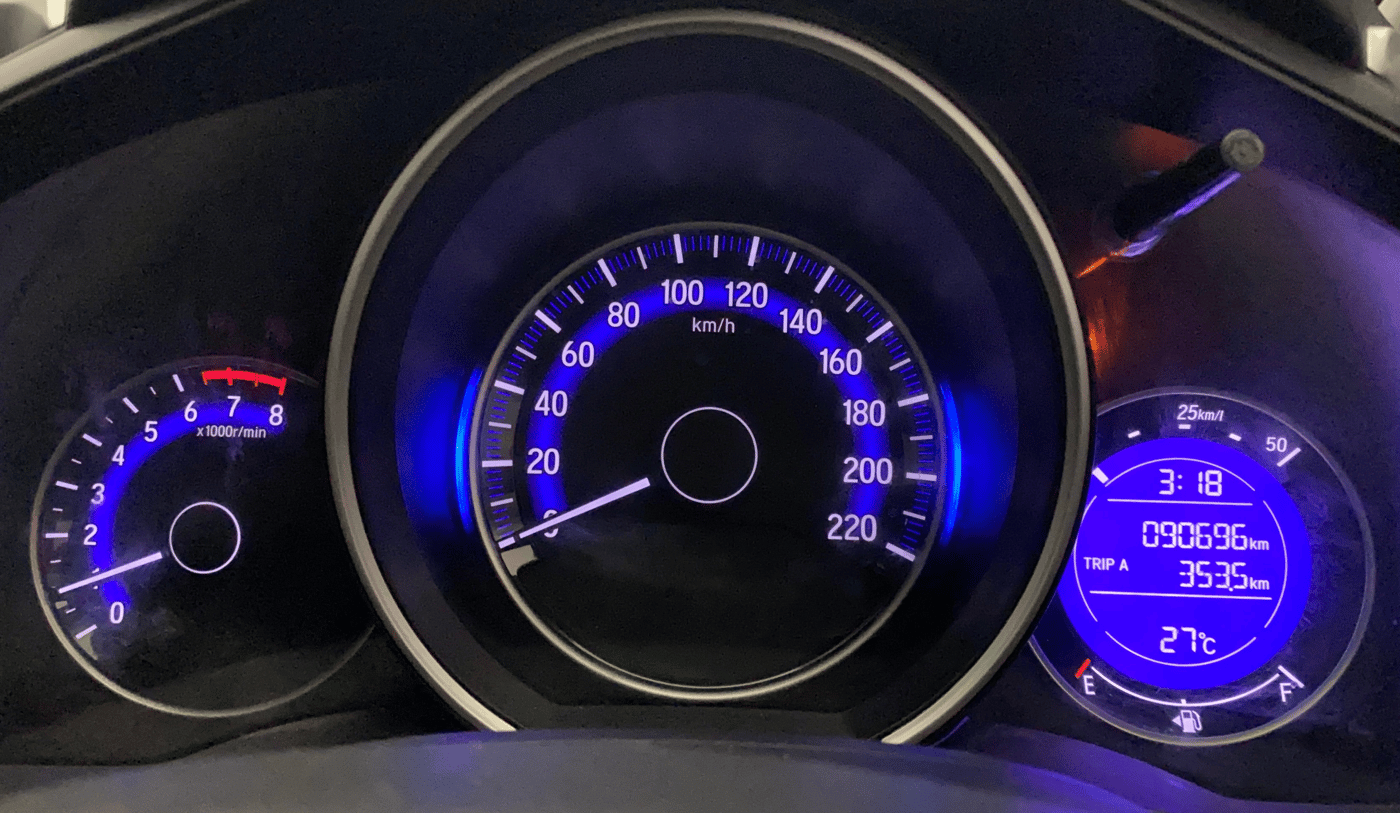 2016 Honda Jazz 1.2L I-VTEC V, Petrol, Manual, 90,696 km, Odometer Image